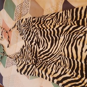 Strappy zebra print dress from express. Xl